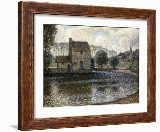 The Grey Windmill; Le Moulin Gris, 1914-Henri Eugene Augustin Le Sidaner-Framed Giclee Print