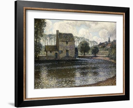 The Grey Windmill; Le Moulin Gris, 1914-Henri Eugene Augustin Le Sidaner-Framed Giclee Print