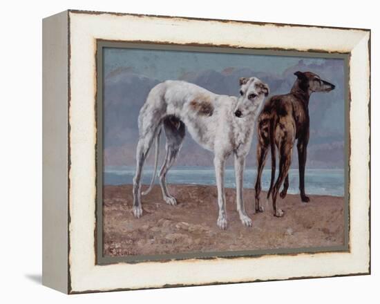 The Greyhounds of the Comte De Choiseul, 1866-Gustave Courbet-Framed Premier Image Canvas