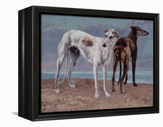 The Greyhounds of the Comte De Choiseul, 1866-Gustave Courbet-Framed Premier Image Canvas