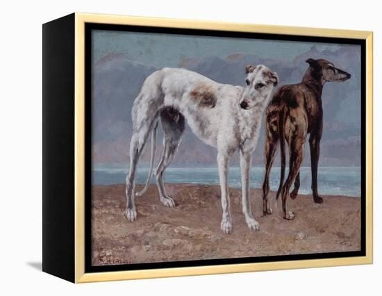 The Greyhounds of the Comte De Choiseul, 1866-Gustave Courbet-Framed Premier Image Canvas