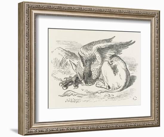 The Griffin Asleep-John Tenniel-Framed Photographic Print