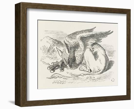 The Griffin Asleep-John Tenniel-Framed Photographic Print