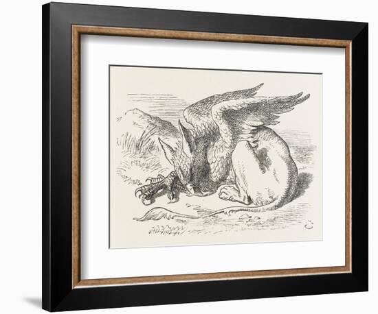 The Griffin Asleep-John Tenniel-Framed Photographic Print