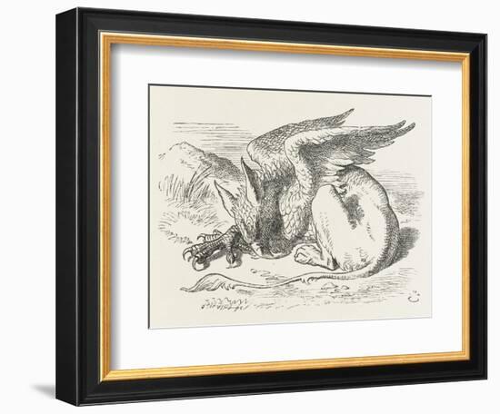 The Griffin Asleep-John Tenniel-Framed Photographic Print