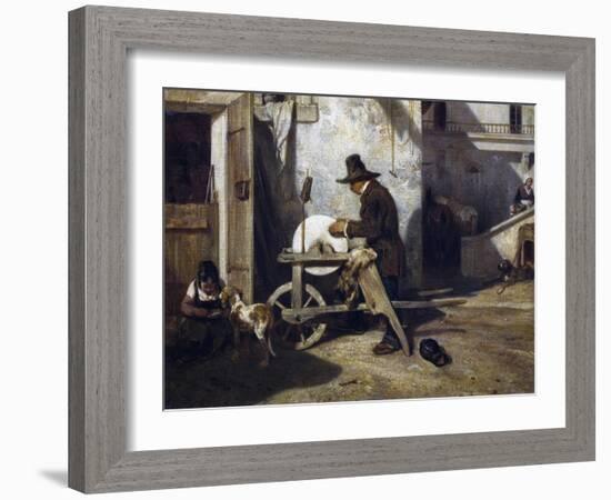 The Grinder, Ca 1840-Alexandre Gabriel Decamps-Framed Giclee Print