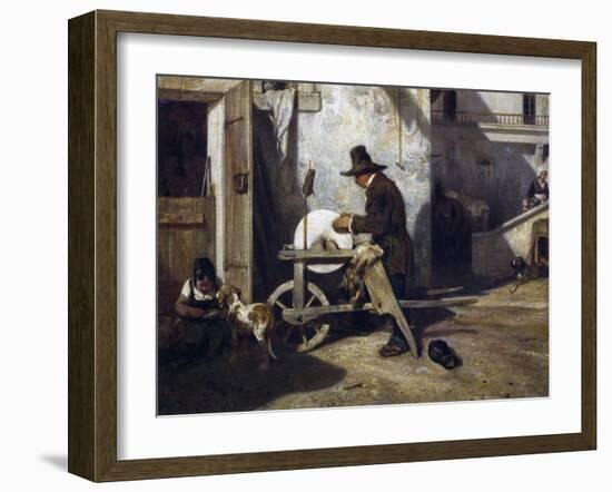 The Grinder, Ca 1840-Alexandre Gabriel Decamps-Framed Giclee Print