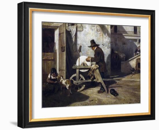 The Grinder, Ca 1840-Alexandre Gabriel Decamps-Framed Giclee Print