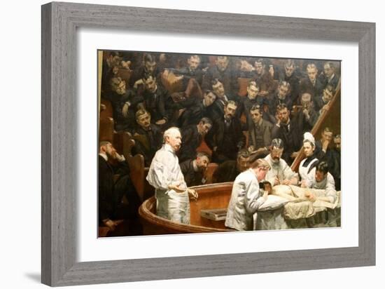 The Gross Clinic, Or, The Clinic Of Dr. Gross-Henryk Siemiradzki-Framed Art Print