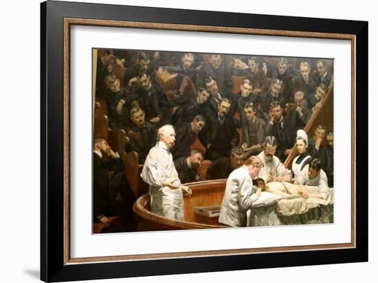 The Gross Clinic, Or, The Clinic Of Dr. Gross-Henryk Siemiradzki-Framed Art Print