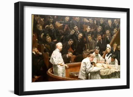 The Gross Clinic, Or, The Clinic Of Dr. Gross-Henryk Siemiradzki-Framed Art Print