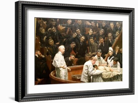 The Gross Clinic, Or, The Clinic Of Dr. Gross-Henryk Siemiradzki-Framed Art Print