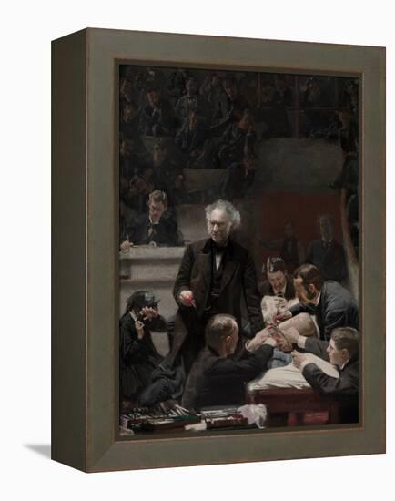 The Gross Clinic-Thomas Eakins-Framed Stretched Canvas