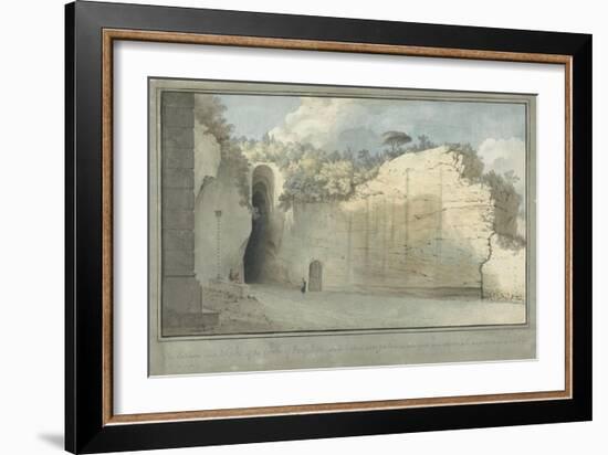 The Grotto at Posillipo, C.1782-Thomas Jones-Framed Giclee Print