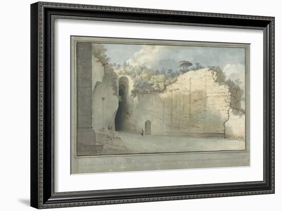 The Grotto at Posillipo, C.1782-Thomas Jones-Framed Giclee Print