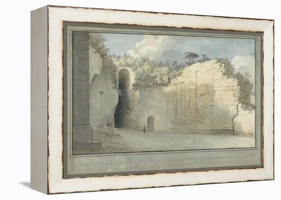 The Grotto at Posillipo, C.1782-Thomas Jones-Framed Premier Image Canvas