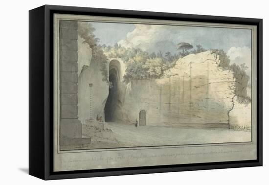 The Grotto at Posillipo, C.1782-Thomas Jones-Framed Premier Image Canvas