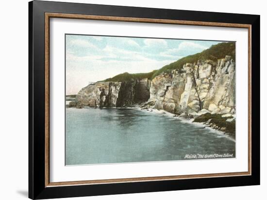 The Grotto, Orr's Island, Maine-null-Framed Art Print