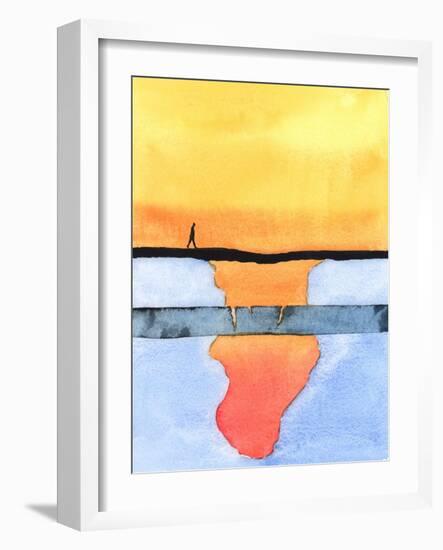 The 'Ground' in Which We Walk, in Our Spiritual Lives, Suffers from Subsidence and Becomes Dangerou-Elizabeth Wang-Framed Giclee Print