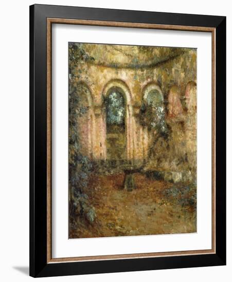 The Grounds of the Castle; Le Cour Du Chateau, 1905-Henri Eugene Augustin Le Sidaner-Framed Giclee Print