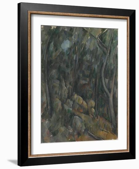 The Grounds of the Château Noir, Um 1900-1904-Paul Cézanne-Framed Giclee Print