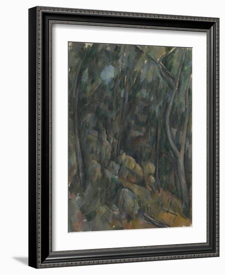 The Grounds of the Château Noir, Um 1900-1904-Paul Cézanne-Framed Giclee Print