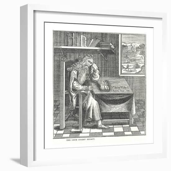 The Grub Street Hermit. from a Picture Published by Richardson, 1878-Walter Thornbury-Framed Giclee Print
