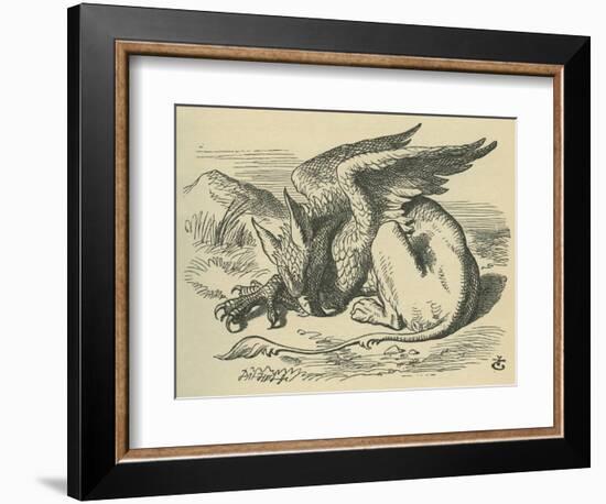 The Gryphon, Lewis Carroll-John Tenniel-Framed Giclee Print