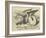 The Gryphon, Lewis Carroll-John Tenniel-Framed Giclee Print