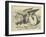 The Gryphon, Lewis Carroll-John Tenniel-Framed Giclee Print