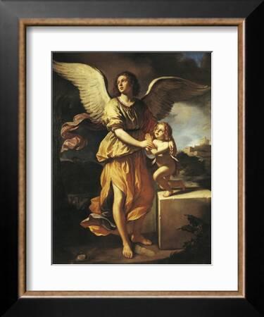  global gallery gcs-457559 – 2835 – 142  desconocido 12th  century Inglés iluminador el ángel que aparece a Joachim envolver Giclee  sobre lona de Galería Print Wall Art : Todo lo demás