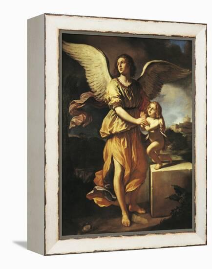 The Guardian Angel, 1641-Giovanni Francesco Barbieri-Framed Premier Image Canvas