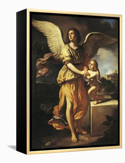 The Guardian Angel, 1641-Giovanni Francesco Barbieri-Framed Premier Image Canvas