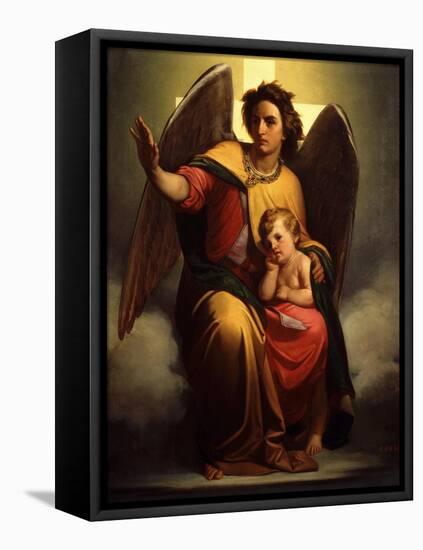 The Guardian Angel, 1854-Antonio Zona-Framed Premier Image Canvas