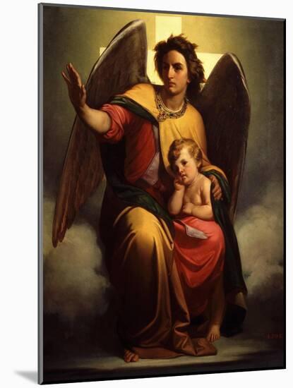 The Guardian Angel, 1854-Antonio Zona-Mounted Giclee Print