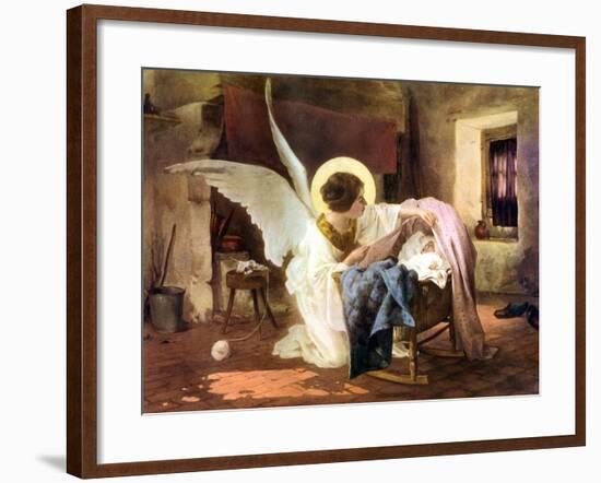 The Guardian Angel, 1926-Louis Tessier-Framed Giclee Print