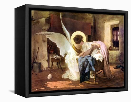 The Guardian Angel, 1926-Louis Tessier-Framed Premier Image Canvas