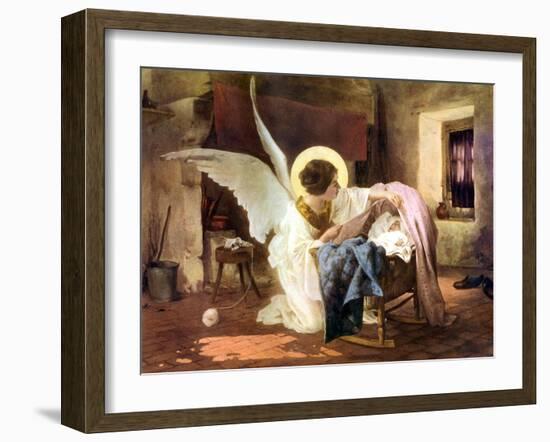 The Guardian Angel, 1926-Louis Tessier-Framed Giclee Print