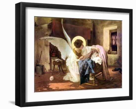 The Guardian Angel, 1926-Louis Tessier-Framed Giclee Print