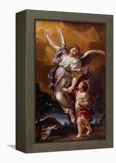 The Guardian Angel (After Pietro Da Corton)-Ciro Ferri-Framed Premier Image Canvas