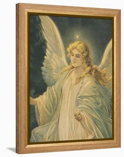The Guardian Angel - Detail-The Victorian Collection-Framed Stretched Canvas