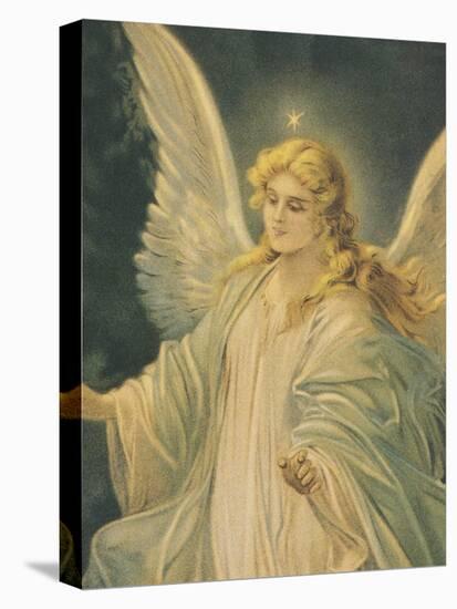 The Guardian Angel - Detail-The Victorian Collection-Framed Stretched Canvas