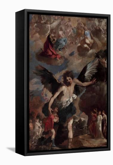 The Guardian Angel (L'Angelo Custode)-Francesco Maffei-Framed Premier Image Canvas