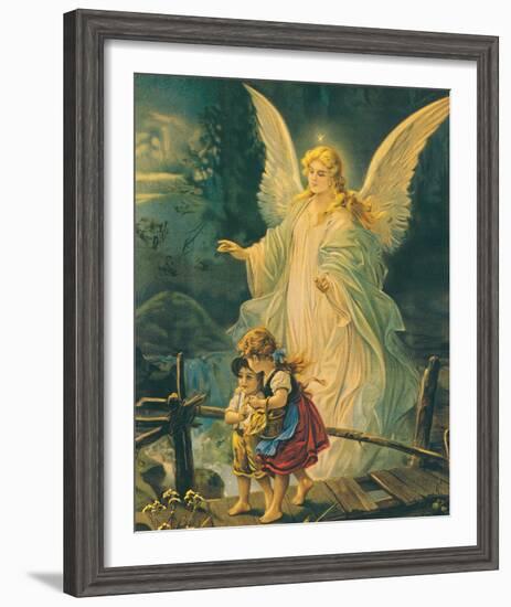 The Guardian Angel-The Victorian Collection-Framed Art Print