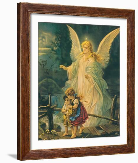 The Guardian Angel-The Victorian Collection-Framed Art Print