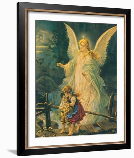 The Guardian Angel-The Victorian Collection-Framed Art Print