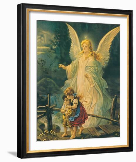 The Guardian Angel-The Victorian Collection-Framed Art Print