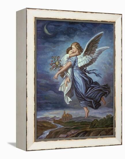 The Guardian Angel-Wilhelm Von Kaulbach-Framed Premier Image Canvas