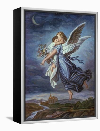 The Guardian Angel-Wilhelm Von Kaulbach-Framed Premier Image Canvas