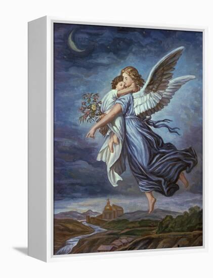 The Guardian Angel-Wilhelm Von Kaulbach-Framed Premier Image Canvas